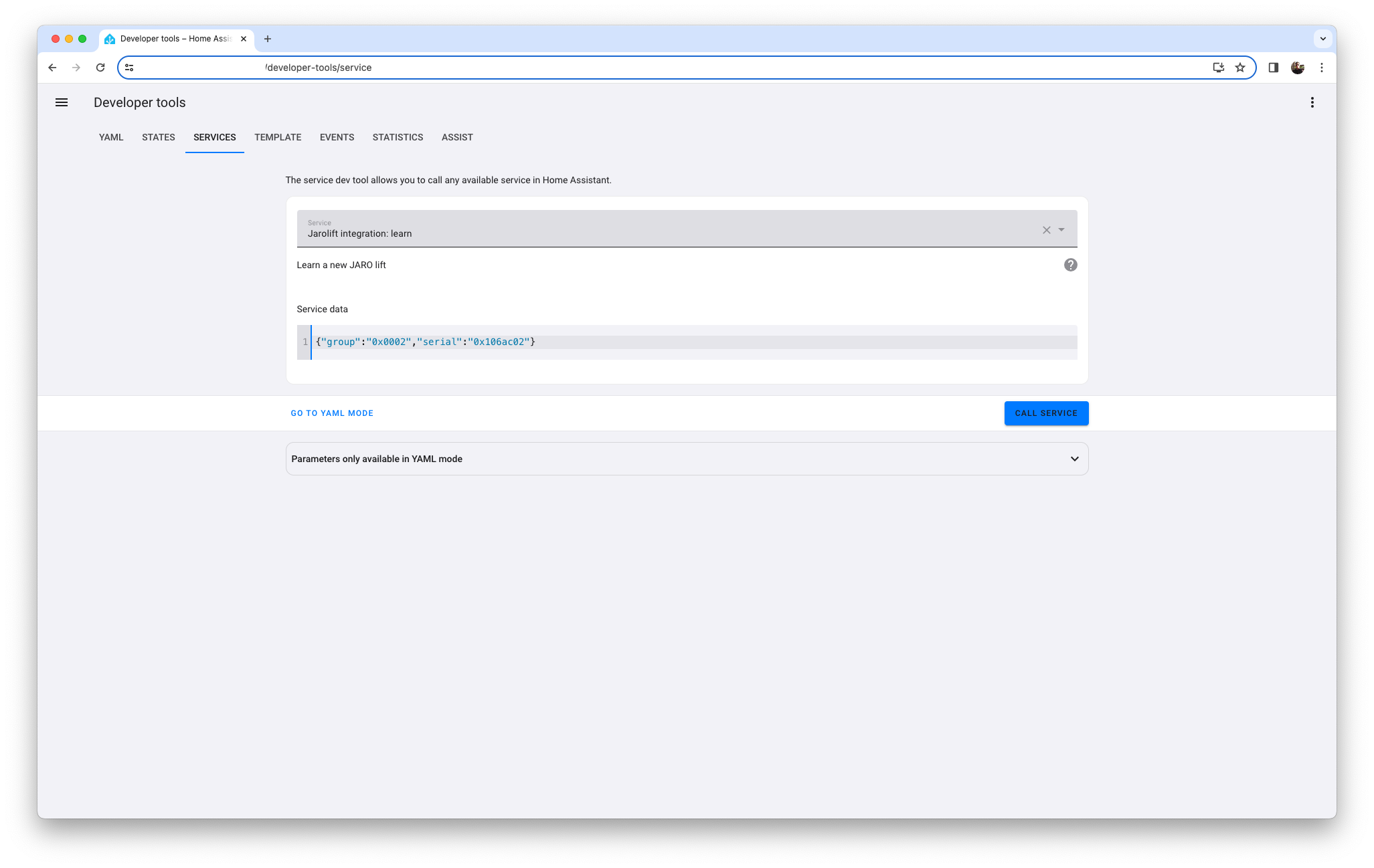 Pairing HA and cover
